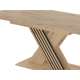 Spisebord VARBES 138-178 cm - med illeggsplate -  eik artisan - svart matt
