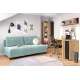 Reol Varbes  70x195 cm - eik artisan - svart matt- spiler