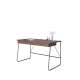 Skrivebord Match MB 135x67 cm - brun eik - med skuffer