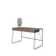 Skrivebord Match MB 135x67 cm - brun eik - med skuffer