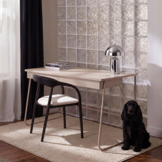 Skrivebord Match MB 135x67 cm - beige - med skuffer