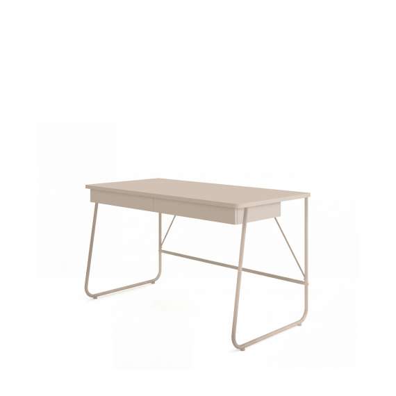 Skrivebord Match MB 135x67 cm - beige - med skuffer