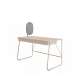 Skrivebord Match MB 135x67 cm - beige - med skuffer