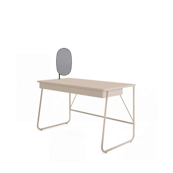 Skrivebord Match MB 135x67 cm - beige - med skuffer