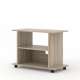 Tv-benk Yogi 80x60 cm - lys eik - med hjul