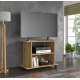 Tv-benk Yogi 80x60 cm - eik - med hjul