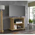 Tv-benk Yogi 80x60 cm - eik - med hjul