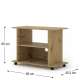 Tv-benk Yogi 80x60 cm - eik - med hjul
