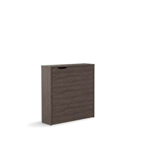 Work Concept Slim skrivebord 90 cm - sammenleggbart - brun eik