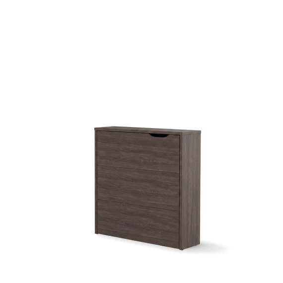 Work Concept Slim skrivebord 90 cm - sammenleggbart - brun eik