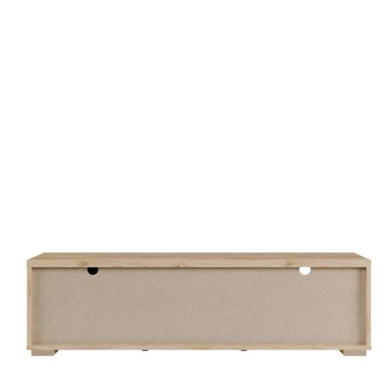 Tv-benk AURIQUET 185x52 cm - eik vill - svart matt - 2 dører