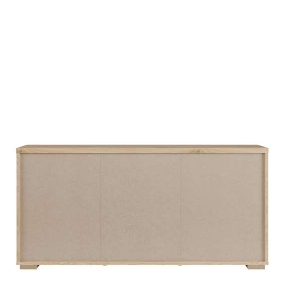 Skjenk AURIQUET 180x87 cm - eik vill - svart matt - 3 dører - 3 skuffer