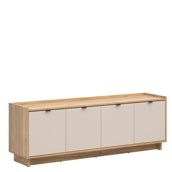Kommode Dalva 134x86 - med skuff - eik - cashmere