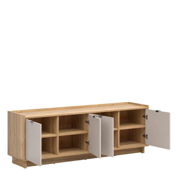 Kommode Dalva 134x86 - med skuff - eik - cashmere