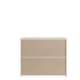 Kommode BREATH - 103x83 cm - beige sand - 3 skuffer - avrundede kanter