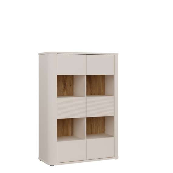 Vitruneskap BREATH - 98x137 cm - beige sand - 2 dører - avrundede kanter