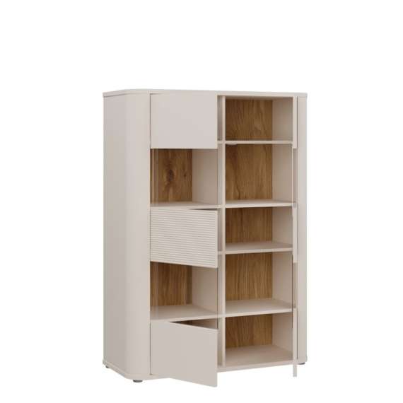 Vitruneskap BREATH - 98x137 cm - beige sand - 2 dører - avrundede kanter