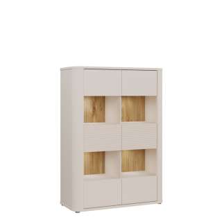 Vitruneskap BREATH - 98x137 cm - beige sand - 2 dører - avrundede kanter