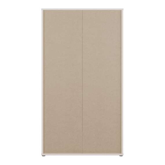 Garderobeskap BREATH - 108x195 cm - beige sand - 2 dører - 2 skuffer - avrundede kanter