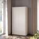 Garderobeskap BREATH - 108x195 cm - beige sand - 2 dører - 2 skuffer - avrundede kanter