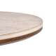 Sidebord Diavola Ø45 cm - valnøtt  - travertin