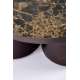 Sofabord CORDINA - brun marmor imitasjon - brun understell