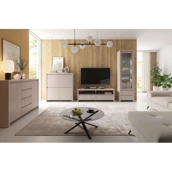 Skjenk KASPIAN 182x94 cm - cashmere - 4 dører