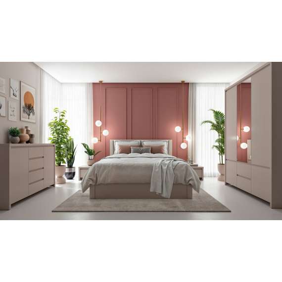 Skjenk KASPIAN 182x94 cm - cashmere - 4 dører