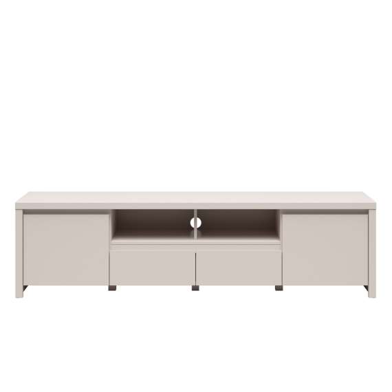 Tv-benk KASPIAN 182x49 cm - cashmere - 2 dører og 2 skuffer