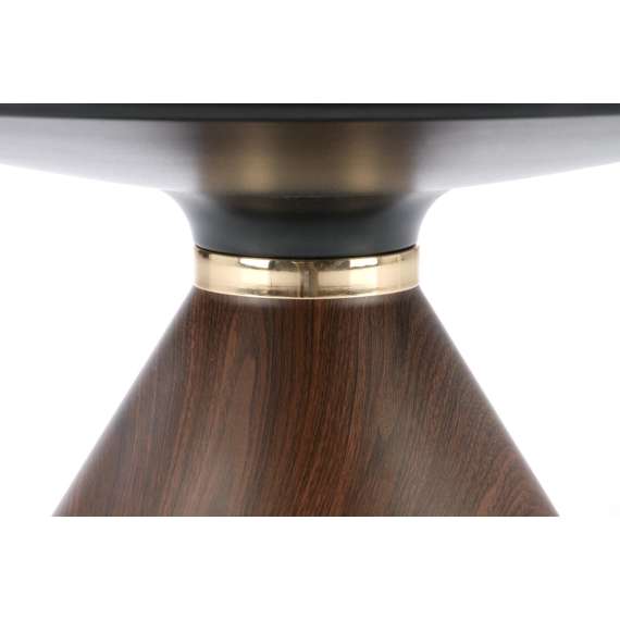 Sofabord Genesis Ø70 cm - valnøtt  - marmor