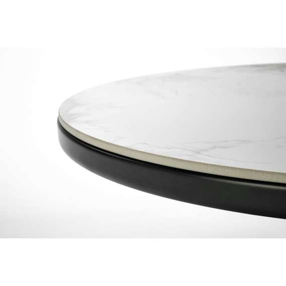 Sofabord Genesis Ø70 cm - valnøtt  - marmor