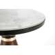 Sidebord Genesis Ø50 cm - valnøtt  - marmor