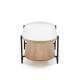 Sofabord Kamala 110x54 cm - rillet glass - eik hylle