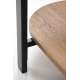 Sofabord Kamala 110x54 cm - rillet glass - eik hylle