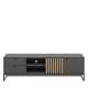 Tv-benk PHIL 176x52 cm - antrasitt - eik artisan spiler - 2 dører - 2 skuffer