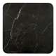 Sofabord Vicker 70x70 cm - med 2 puffer - valnøtt - sort marmor