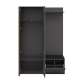 Entresett PHIL -135x198 cm - eik artisan - svart matt