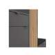 Entresett PHIL -156x198 cm - eik artisan - svart matt