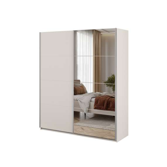 Garderobeskap Beta 180x210 - cashmere - speil