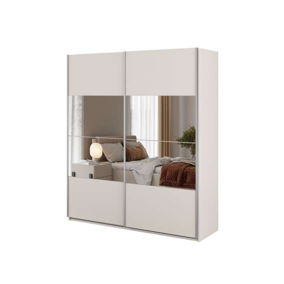 Garderobeskap Beta 180x210 - cashmere - speil