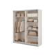 Garderobeskap Beta 180x210 - cashmere - speil
