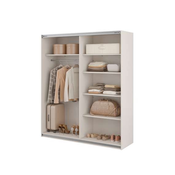 Garderobeskap Beta 180x210 - cashmere - speil