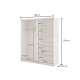 Garderobeskap Beta 180x210 - cashmere - speil