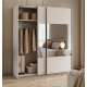 Garderobeskap Beta 180x210 - cashmere - speil