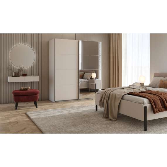 Garderobeskap Beta 180x210 - cashmere - speil