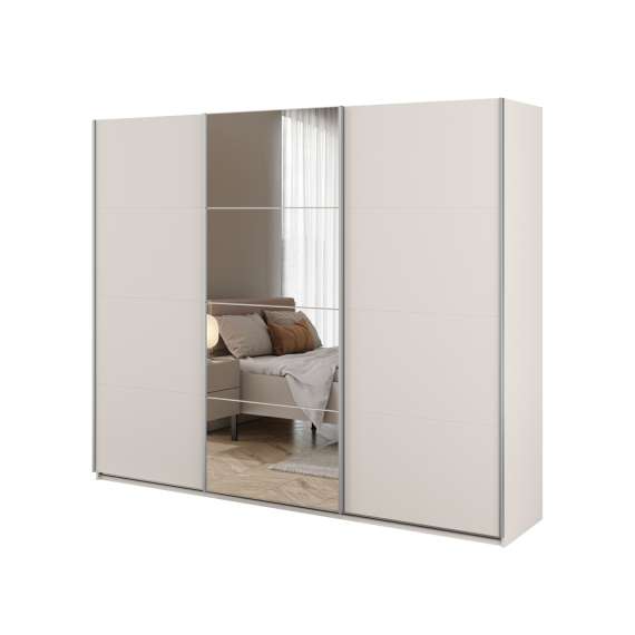 Garderobeskap Beta 250x210 - cashmere - speil