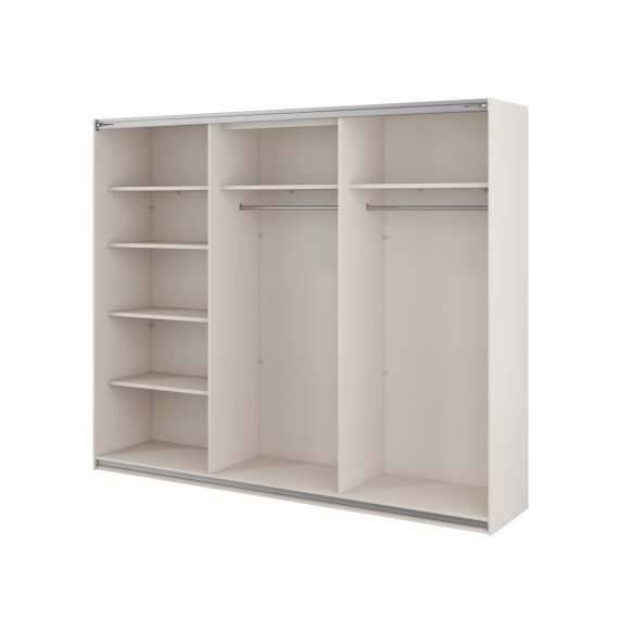 Garderobeskap Beta 250x210 - cashmere - speil