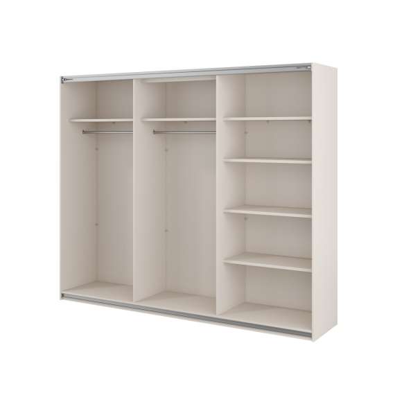 Garderobeskap Beta 250x210 - cashmere - speil