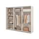 Garderobeskap Beta 250x210 - cashmere - speil