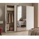 Garderobeskap Beta 250x210 - cashmere - speil